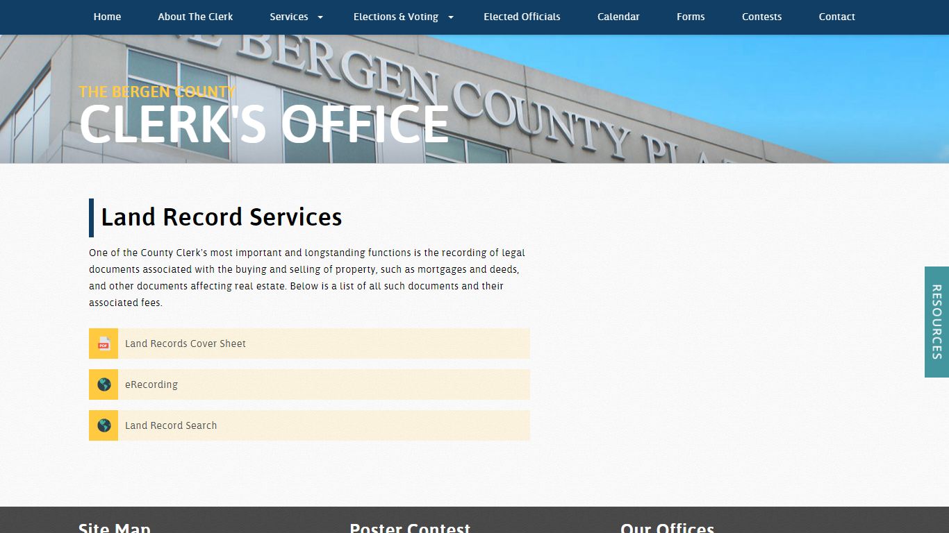Bergen County Clerk - Land Record Services